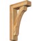 Ekena Millwork Legacy Block Rough Sawn Bracket w/ Offset Brace, Western Red Cedar, 6"W x 20"D x 32"H BKT0604X20X32LEC05RWR - alternate 1